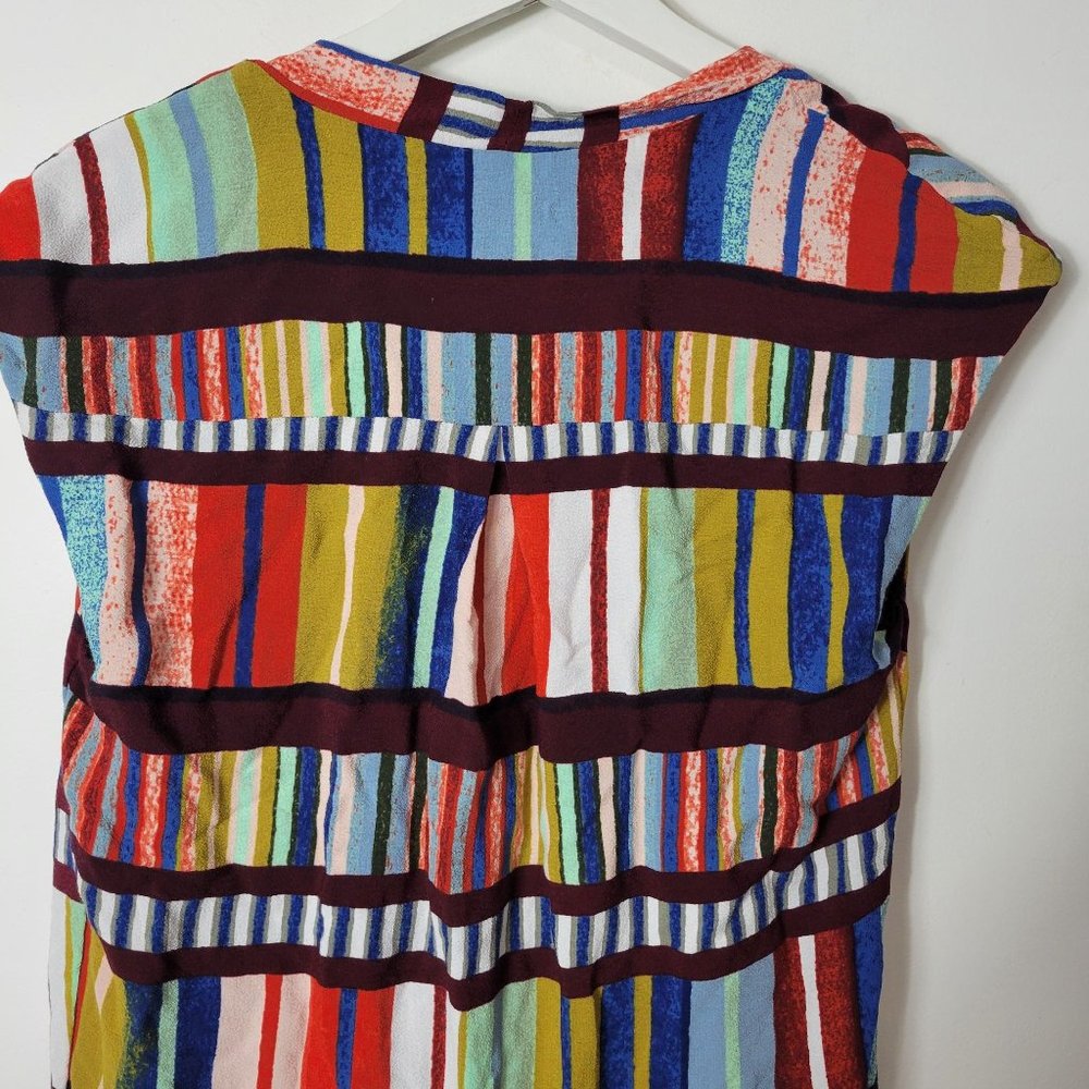 Maeve Anthropologie Au Revoir Size 10 Pleated Library Bookshelf Tunic Dress - Picture 7 of 10